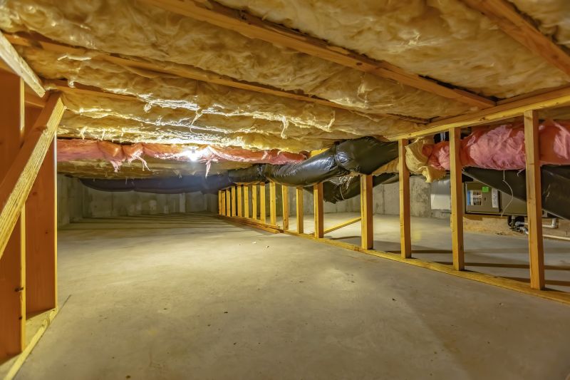 Finished Crawlspace with Vent Covers